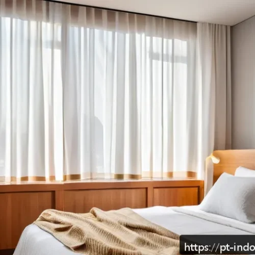 Home 17 습도 높은 환경에서의 건강 문제 - A cozy, modern Brazilian bedroom with a portable dehumidifier running near a neatly made bed, sunlig...